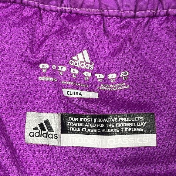 Adidas Climalite Shorts Women Small Purple Active Running Athletic Elastic Waist - Picture 2 of 10